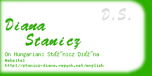 diana stanicz business card